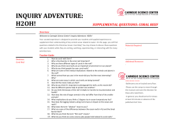 inquiry adventure: h2oh! - Carnegie Science Center