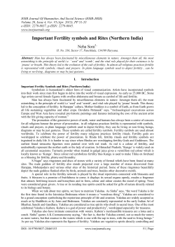 Important Fertility symbols and Rites (Northern India)