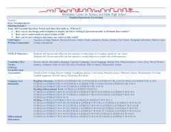 English 1 - Manhattan Center for Science and Mathematics