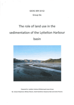 The role of land use in the sedimentation of the