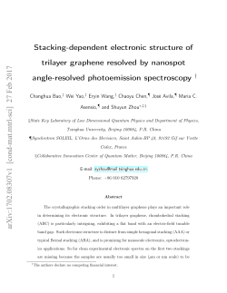 Stacking-dependent electronic structure of