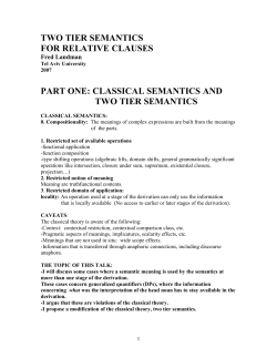4. Two tier semantics for relative clauses