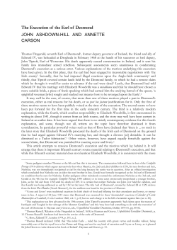 The Execution of the Earl of Desmond