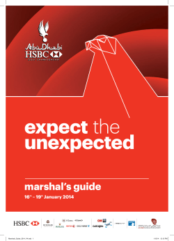 marshal`s guide - Abu Dhabi Golf Championship