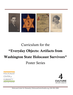 Everyday Objects - Holocaust Center for Humanity