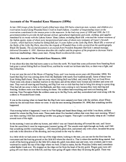 Accounts of the Wounded Knee Massacre (1890s)