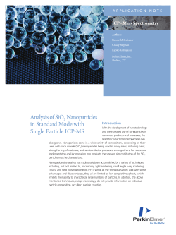 Analysis of SiO2 Nanoparticles in Standard Mode with