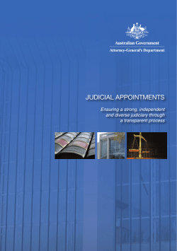 Judicial Appointments - Attorney