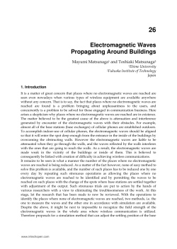 Electromagnetic Waves Propagating Around Buildings