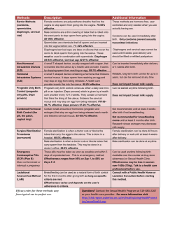 Birth Control for New Parents - Region of Waterloo Public Health