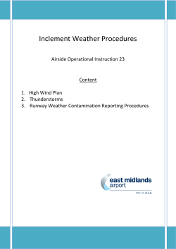 AOI 23 - Inclement Weather Procedures