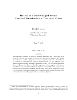 History as a Double-Edged Sword: Historical