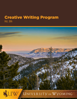 2016 Newsletter - University of Wyoming