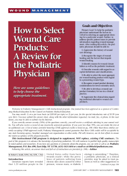 How to Select Wound Care Products