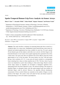 Spatio-Temporal Human Grip Force Analysis via Sensor Arrays