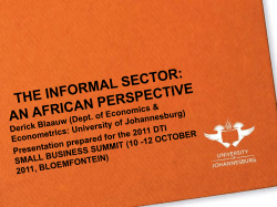 informal sector: an african