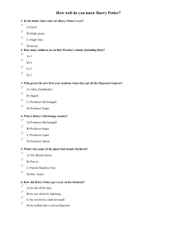 How well do you know Harry Potter?