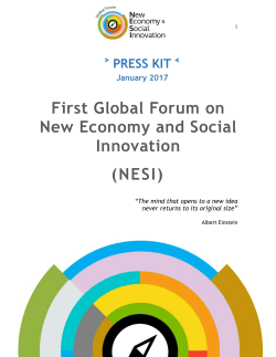 First Global Forum on New Economy and Social Innovation (NESI)