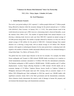 Risk Reduction, Disaster Volunteerism, and The Resiliency Group