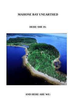 MAHONE BAY UNEARTHED - oakislandunearthed.com