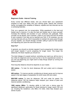 Interval Training - South Cheshire Harriers