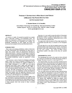 Probability Distributions of Wave Heights and Periods in Measured