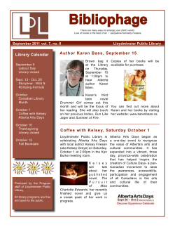 vol. 7, no. 8 - Lloydminster Public Library