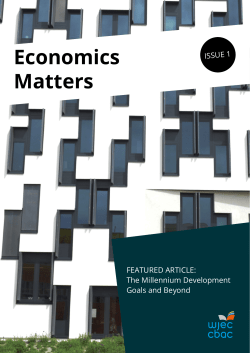 GCE Economics Matters magazine pdf | GCE AS/A