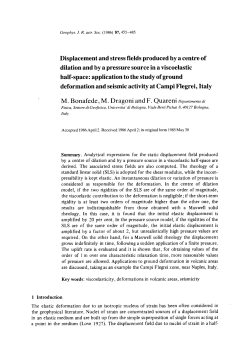 Displacement and stress fields produced by a centre of dilation and
