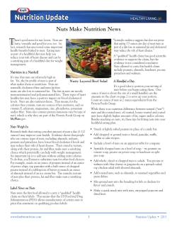 Nuts Make Nutrition News
