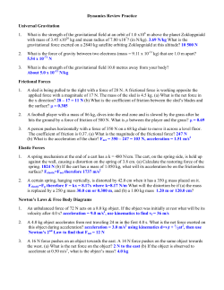 Dynamics Review Practice
