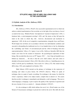 Chapter-III STYLISTIC ANALYSIS OF MRS