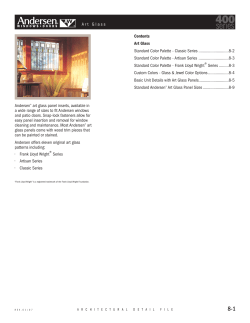 400 Series Art Glass - Architectural Detail File