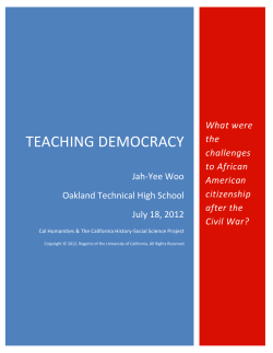 Teaching Democracy: What were the challenges to African