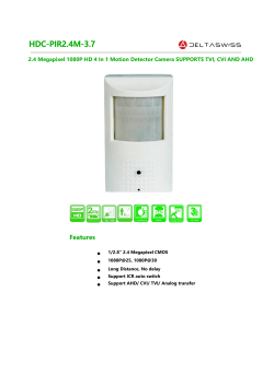 HDC-PIR2.4M-3.7 - Delta Swiss Technologies, Inc.