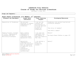 English 11 - Lakewood City Schools