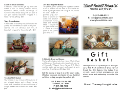 Gift Baskets - Great Harvest`s Southlake bakery