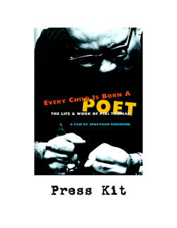 Press Kit - Every Child Is Born A Poet