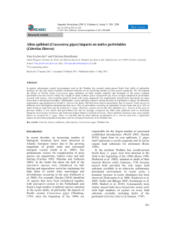 article - Aquatic Invasions