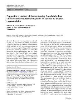 Population dynamics of free-swimming Annelida in four Dutch
