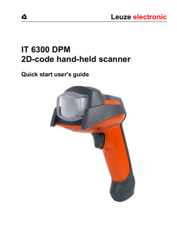 IT 6300 DPM 2D-code hand-held scanner