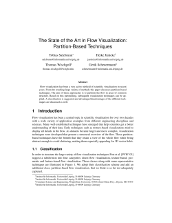 The State of the Art in Flow Visualization - informatik.uni
