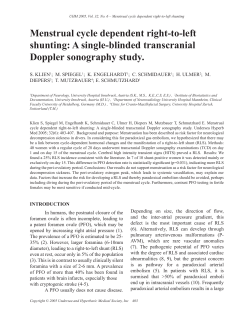 Menstrual cycle dependent right-to-left shunting: A single