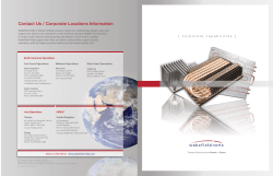 Contact Us / Corporate Locations Information - Wakefield