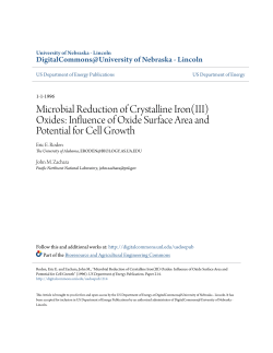 Microbial Reduction of Crystalline Iron(III) Oxides: Influence of Oxide