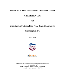 APTA Peer Review on 3rd Rail and Infrastructure - Full