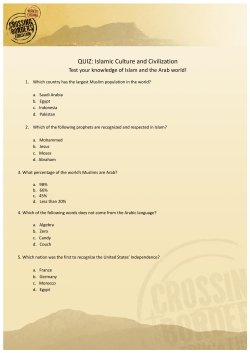 Short Quiz - Crossing Borders
