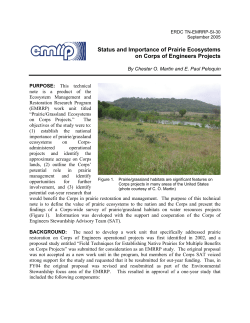 ERDC TN-EMRRP-SI-30, Status and importance of prairie