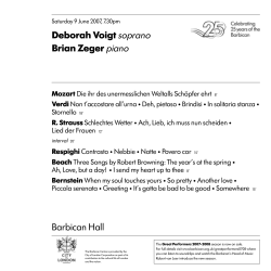 the Deborah Voigt programme here [pdf format]