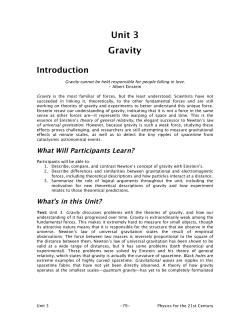 Unit 3 Gravity